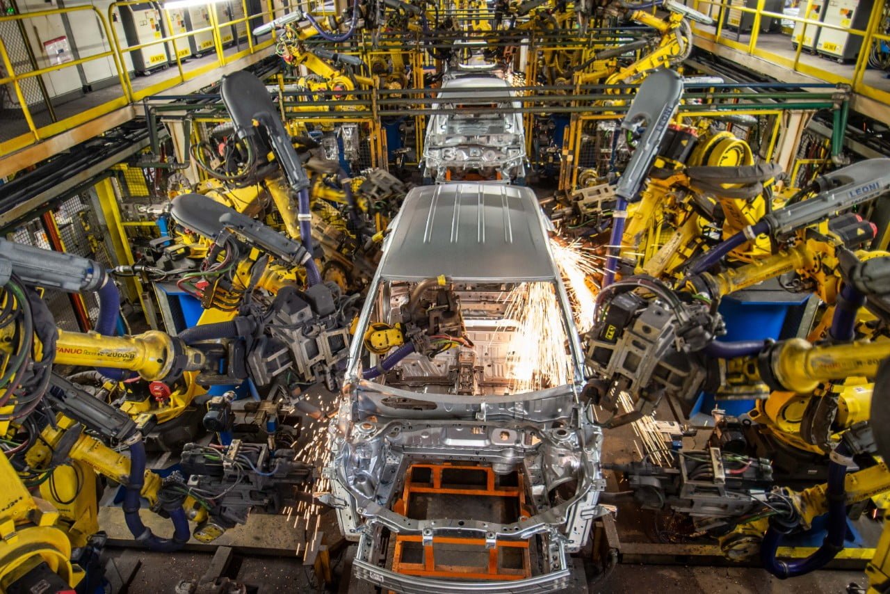 linha de produção da GM em São Caetano do Sul. Lugar onde será fabricada a nova picape da Chevrolet