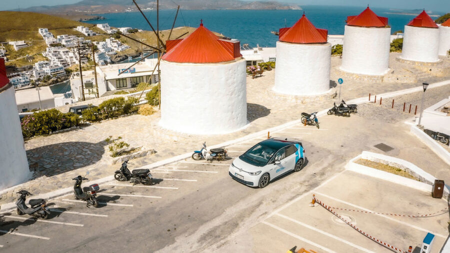 Ilha de Astypalea, na Grécia, a ilha grega que terá só carros elétricos